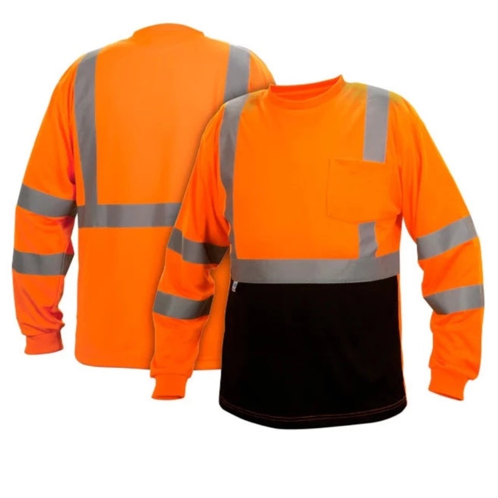 Pyramex Hi-Vis - Black Bottom Safety T-Shirt - ANSI Class 3 - RLTS31B